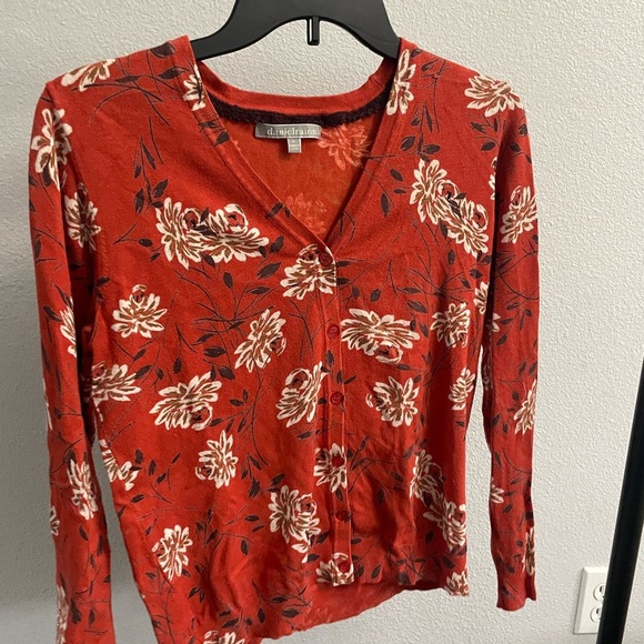 Danielrainn size M rust orange cardigan pre owned - Picture 5 of 5